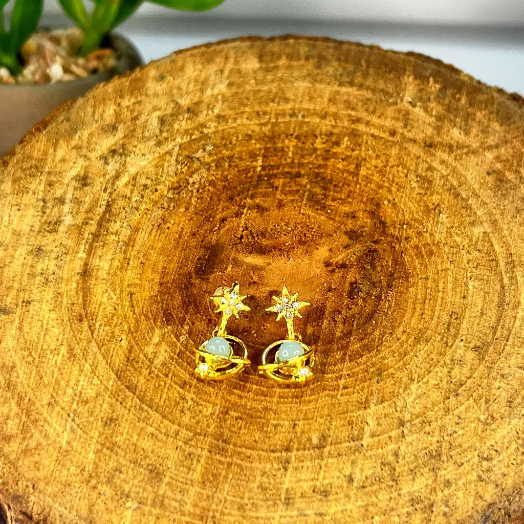 Pendientes de Gotas Galaxia Azul 