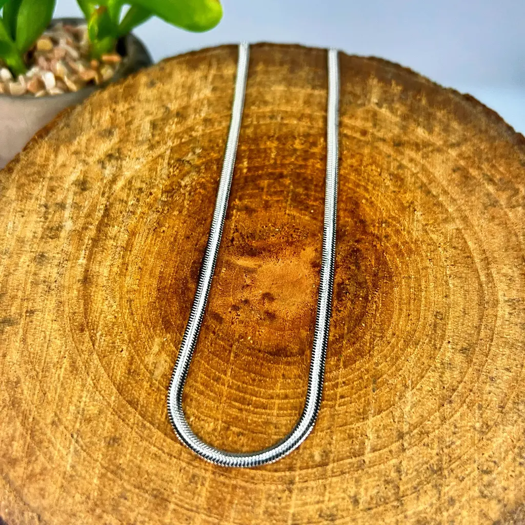 Cadena de Serpiente Plateada