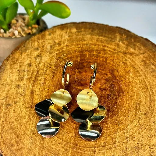 [01020014] Pendientes de Moda Vintage con Flecos Redondos 
