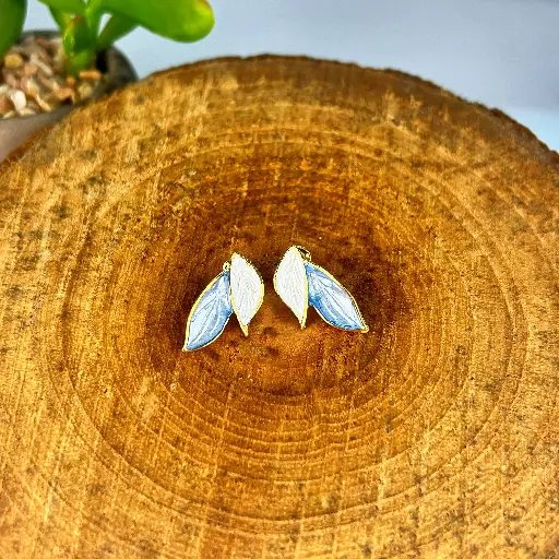 [01020001] Pendientes Doble Hoja