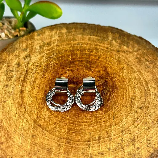 [01020016] Pendientes Circulares Geométricos Multicapa