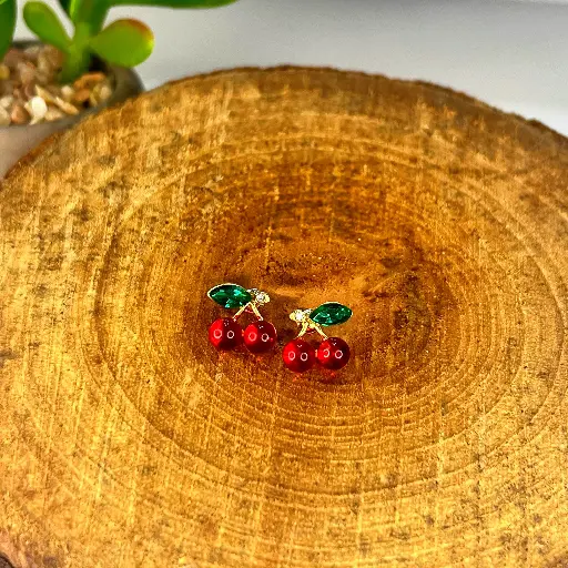 [01020004] Aretes de Cereza Encantadoras 